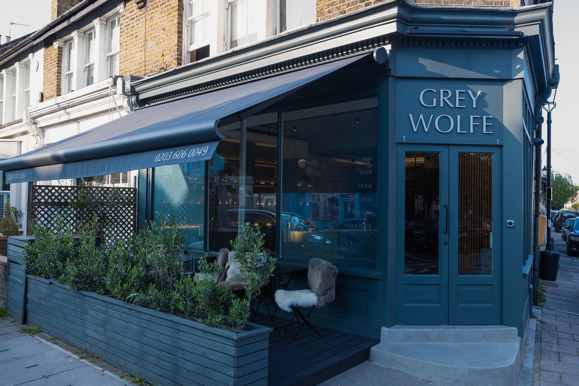 The exterior of Grey Wolfe
