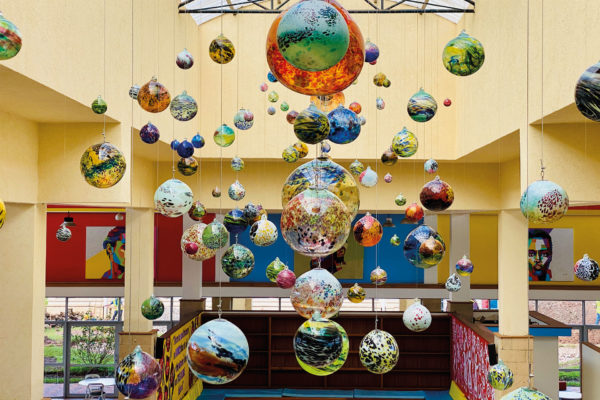 Glass bubbles by Kitengela Glass Studios, Kenya