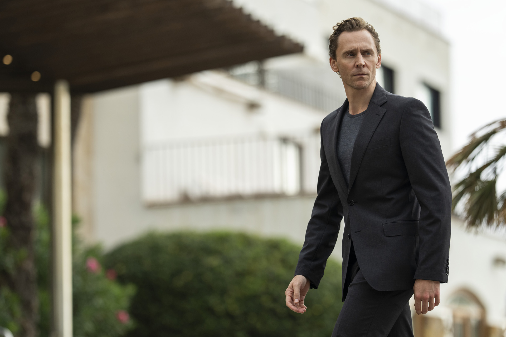 Tom Hiddleston as Jonathan Pine in The Night Manager series 2