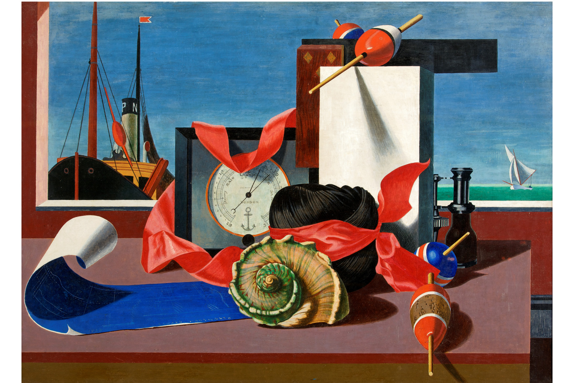 A still life painting at an exhibition