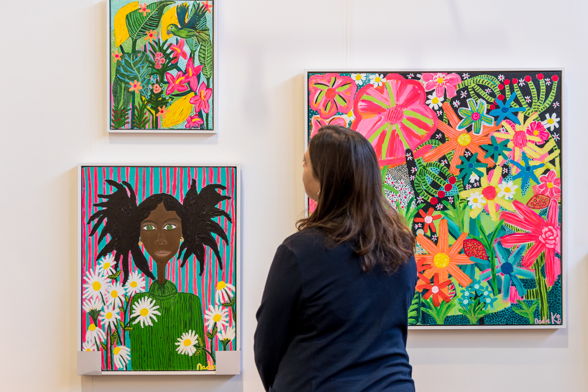 Affordable Art Fair, Battersea Spring 2024; artworks from Studio84 West.