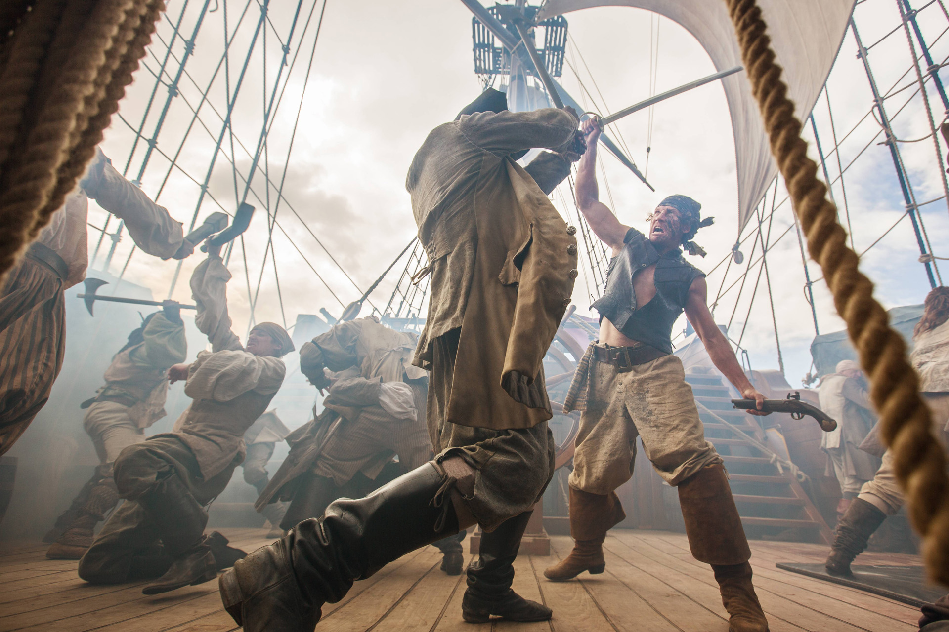 Pirates fighting in Black Sails