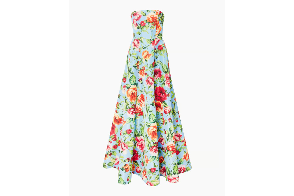 Blue floral dress