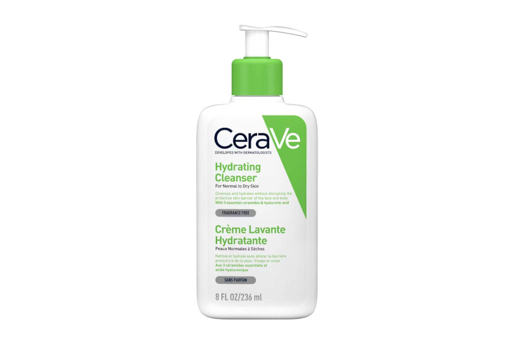 White and green bottle | skincare for dry skin