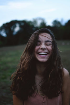 Woman laughing