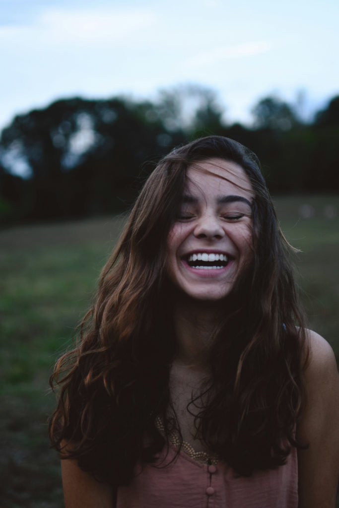 Woman laughing