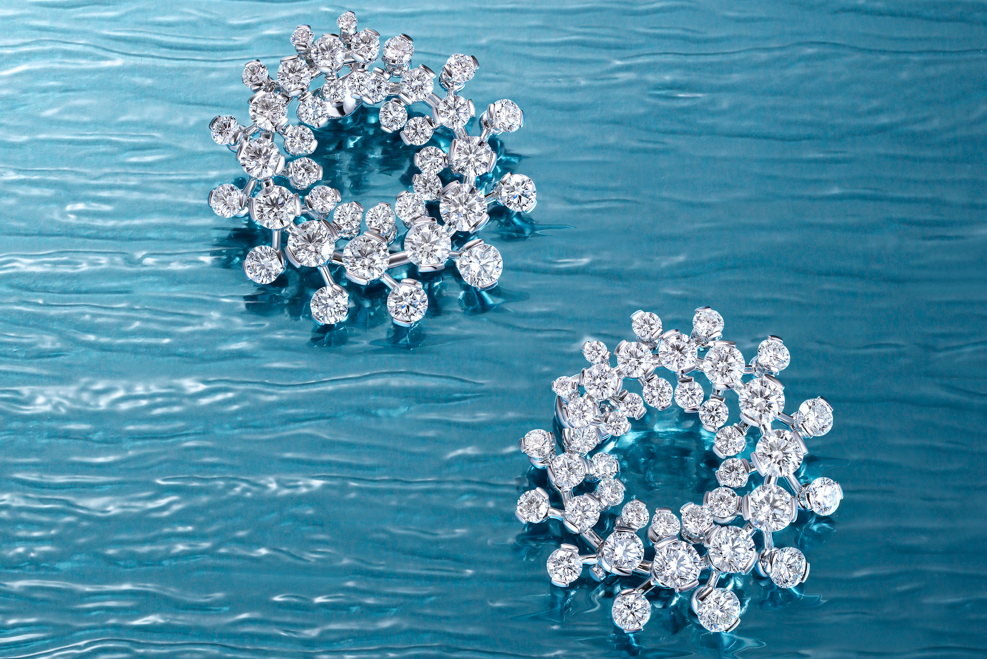 Diamond earrings from David Morris Riviera collection