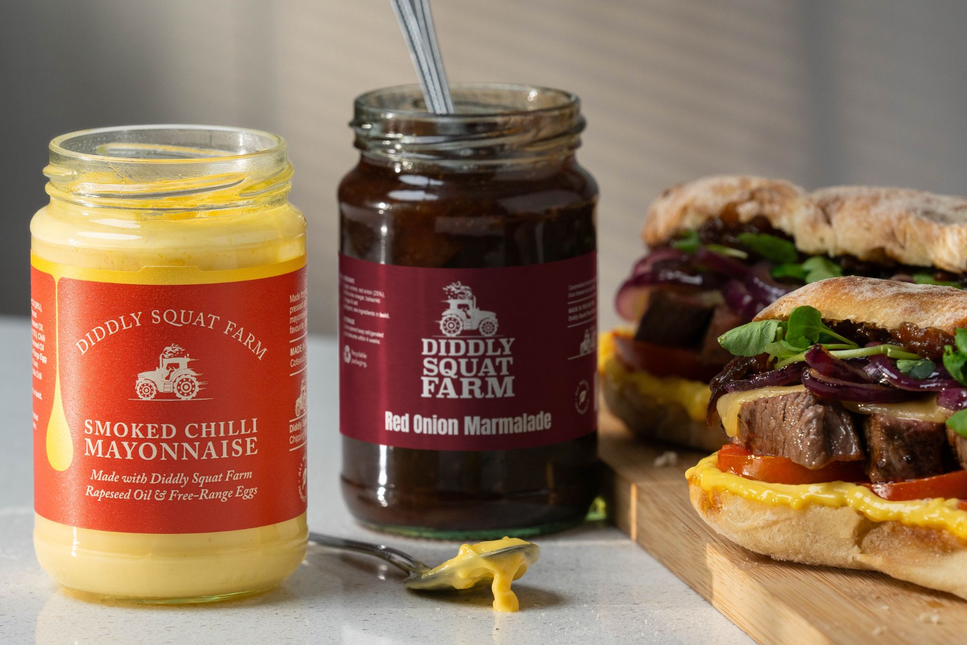 Diddly Squat chutney and mustard