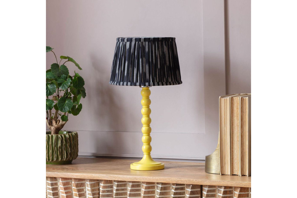 Yellow table lamp