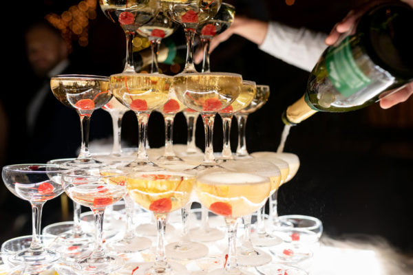 Champagne tower