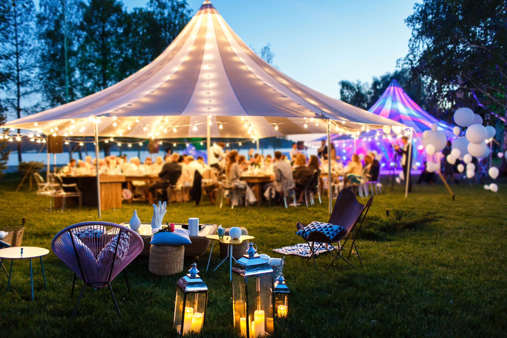 Tipi at a wedding