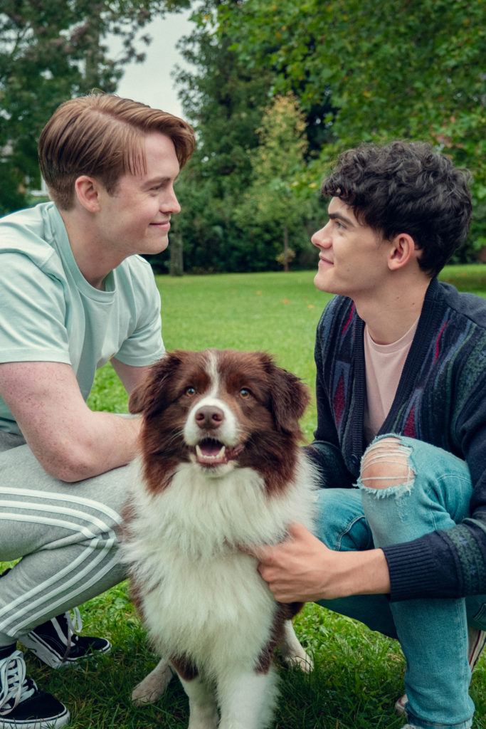 Kit Connor as Nick and Joe Locke as Charlie in Heartstopper season 3