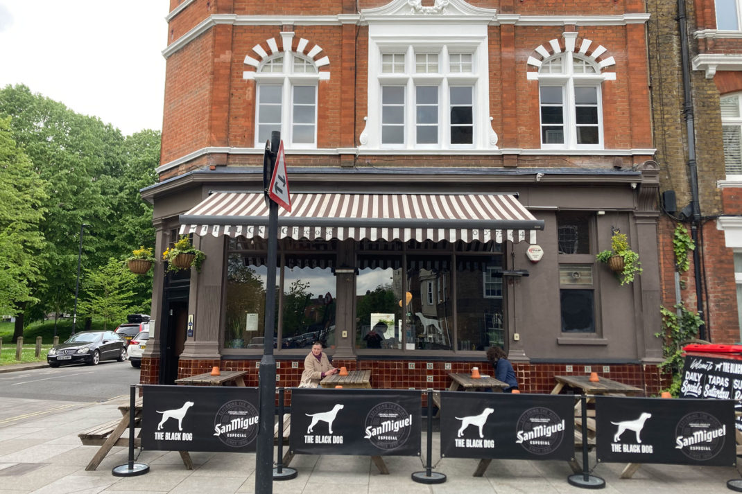 The Black Dog pub, Vauxhall