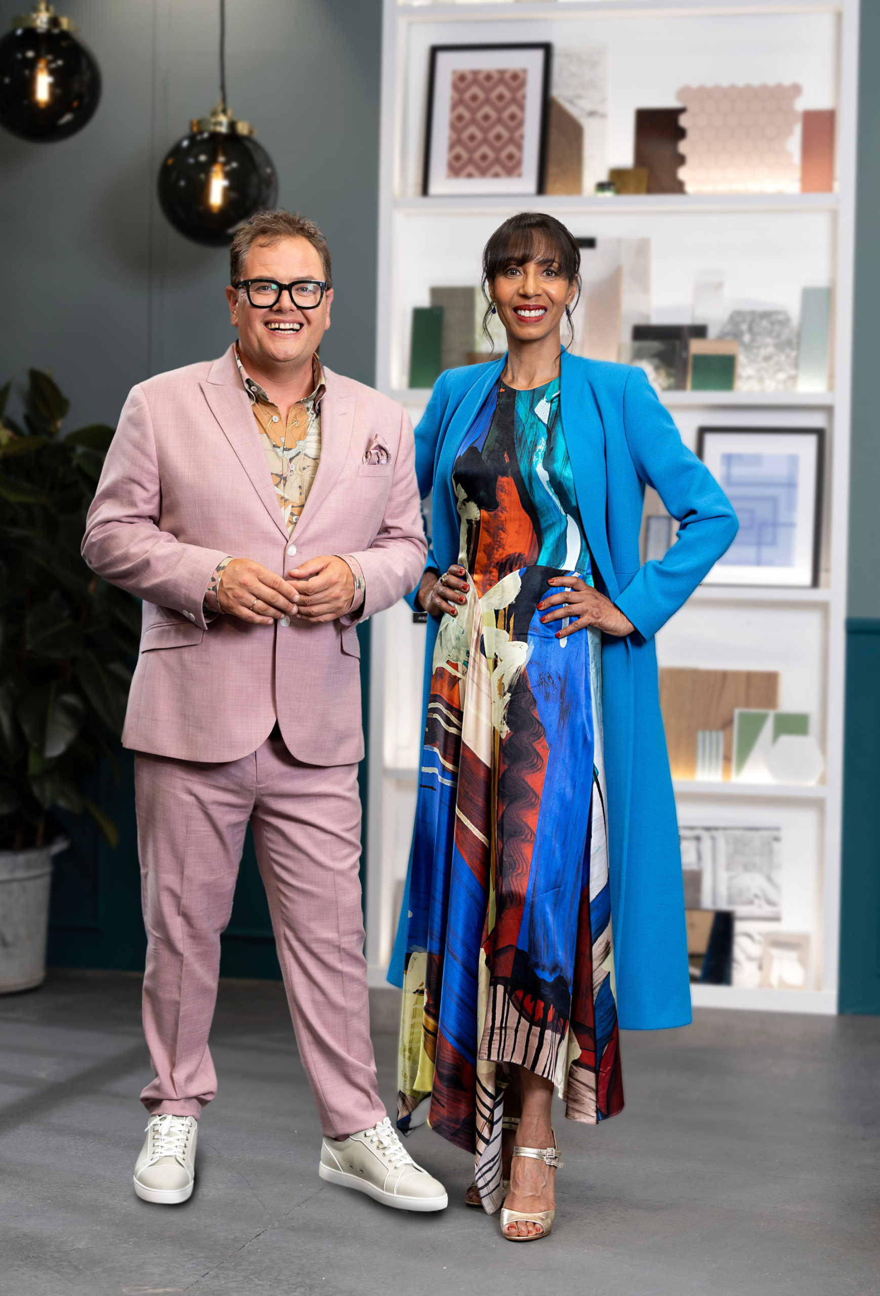 Interior Design Masters with Alan Carr | host Alan Carr and judge Michelle Ogundehin