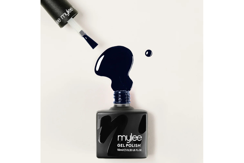 Black varnish bottle