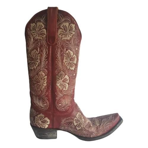 Red and brown boot