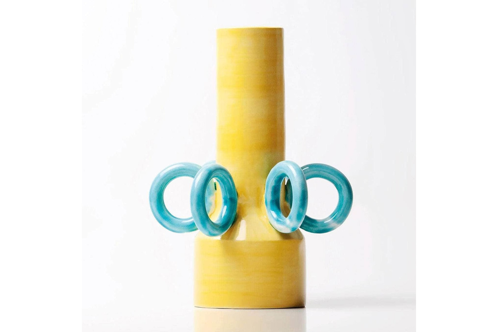 A yellow vase