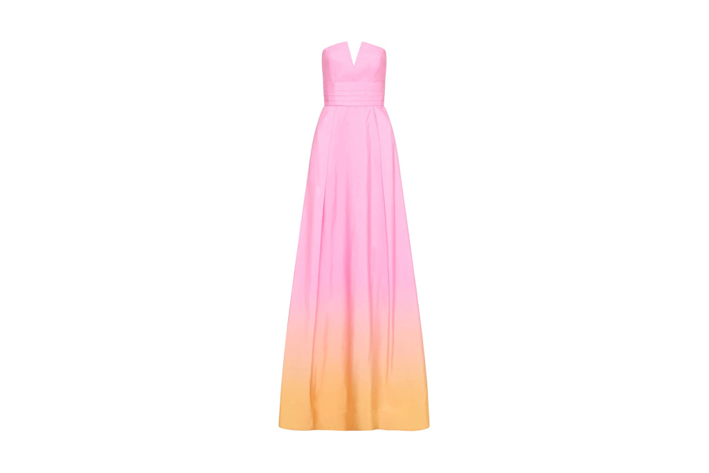 Pink and orange ball gown