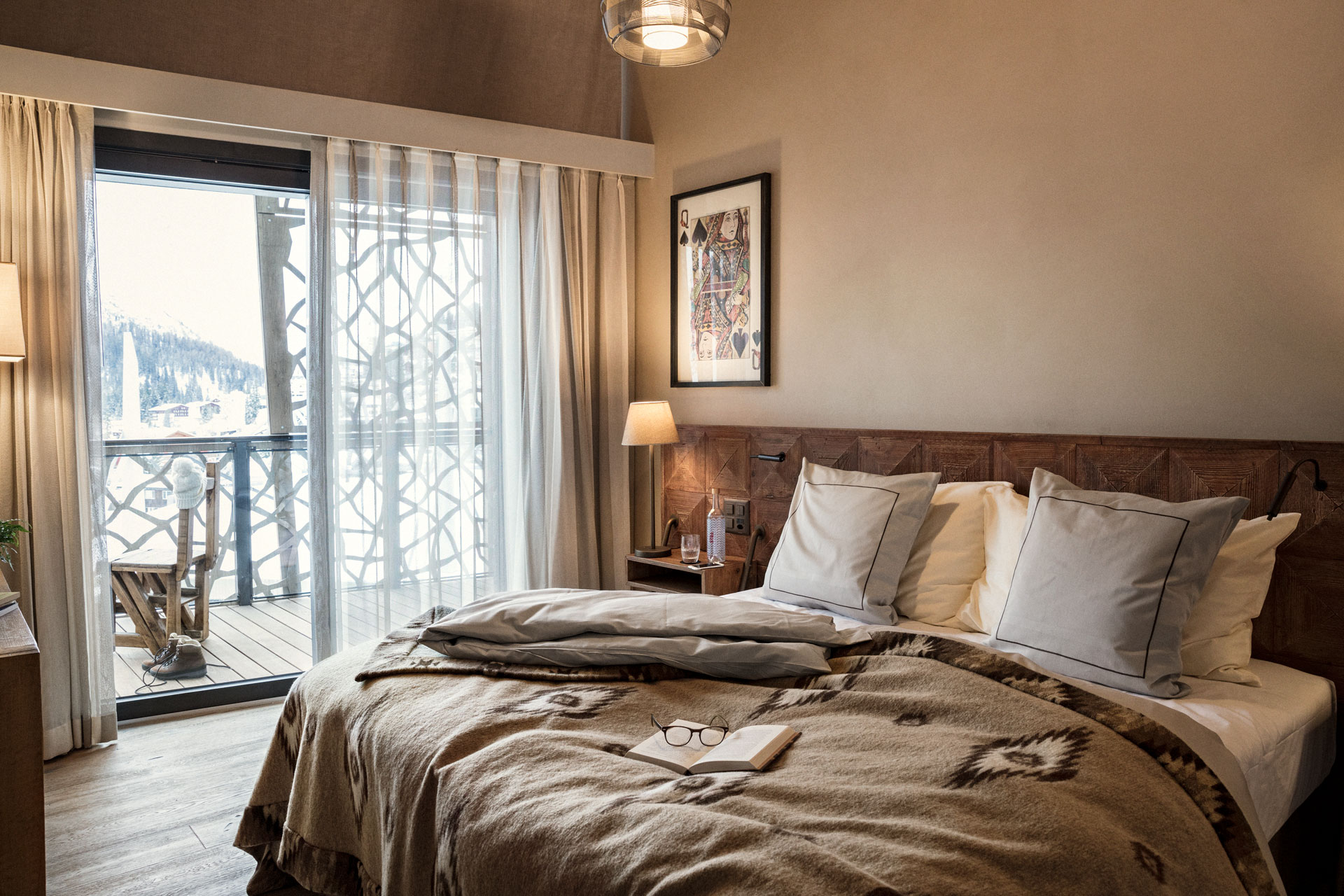 Bedroom at Valsana Hotel, Arosa