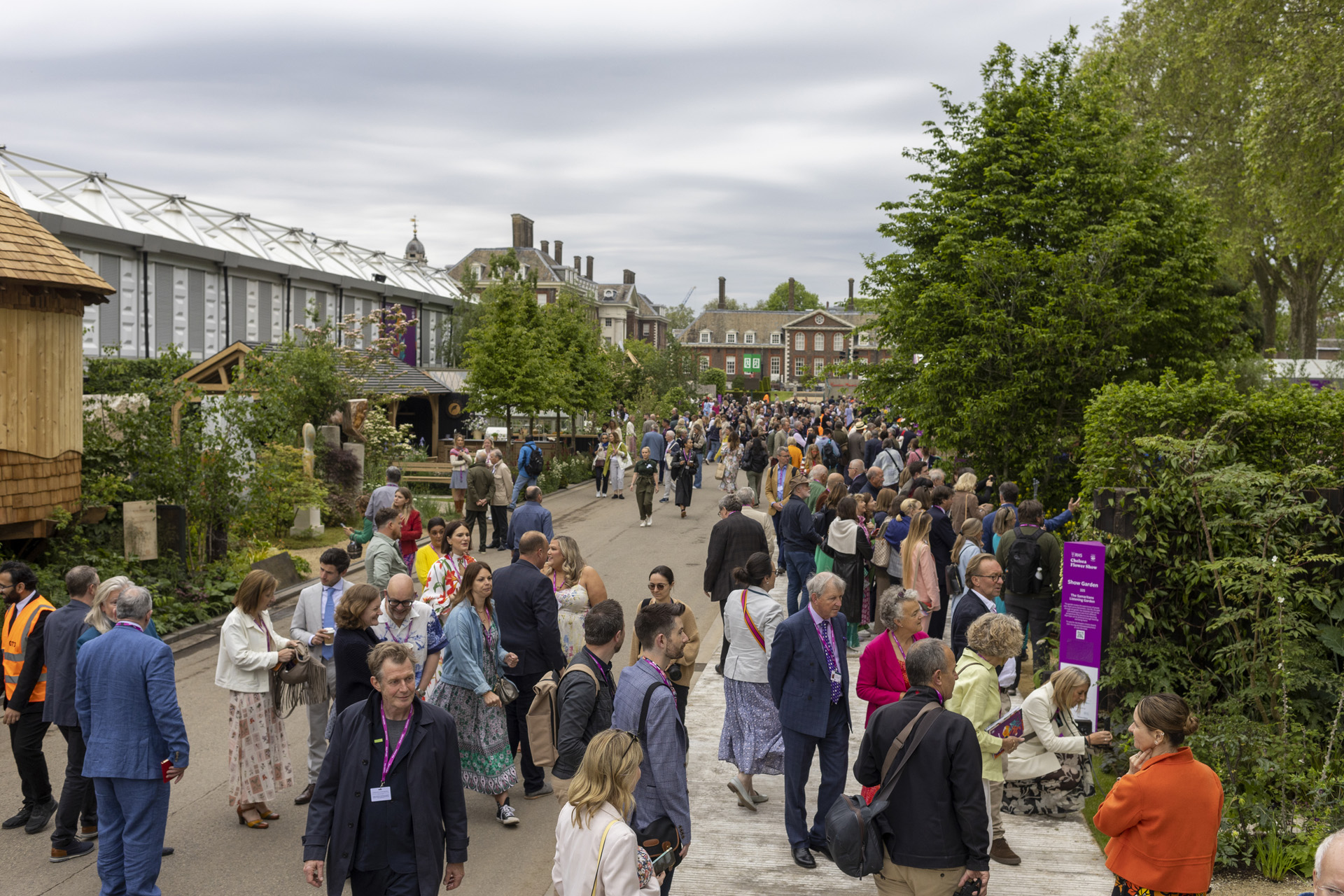 Visitors enjoying the RHS Chelsea Flower Show 2023