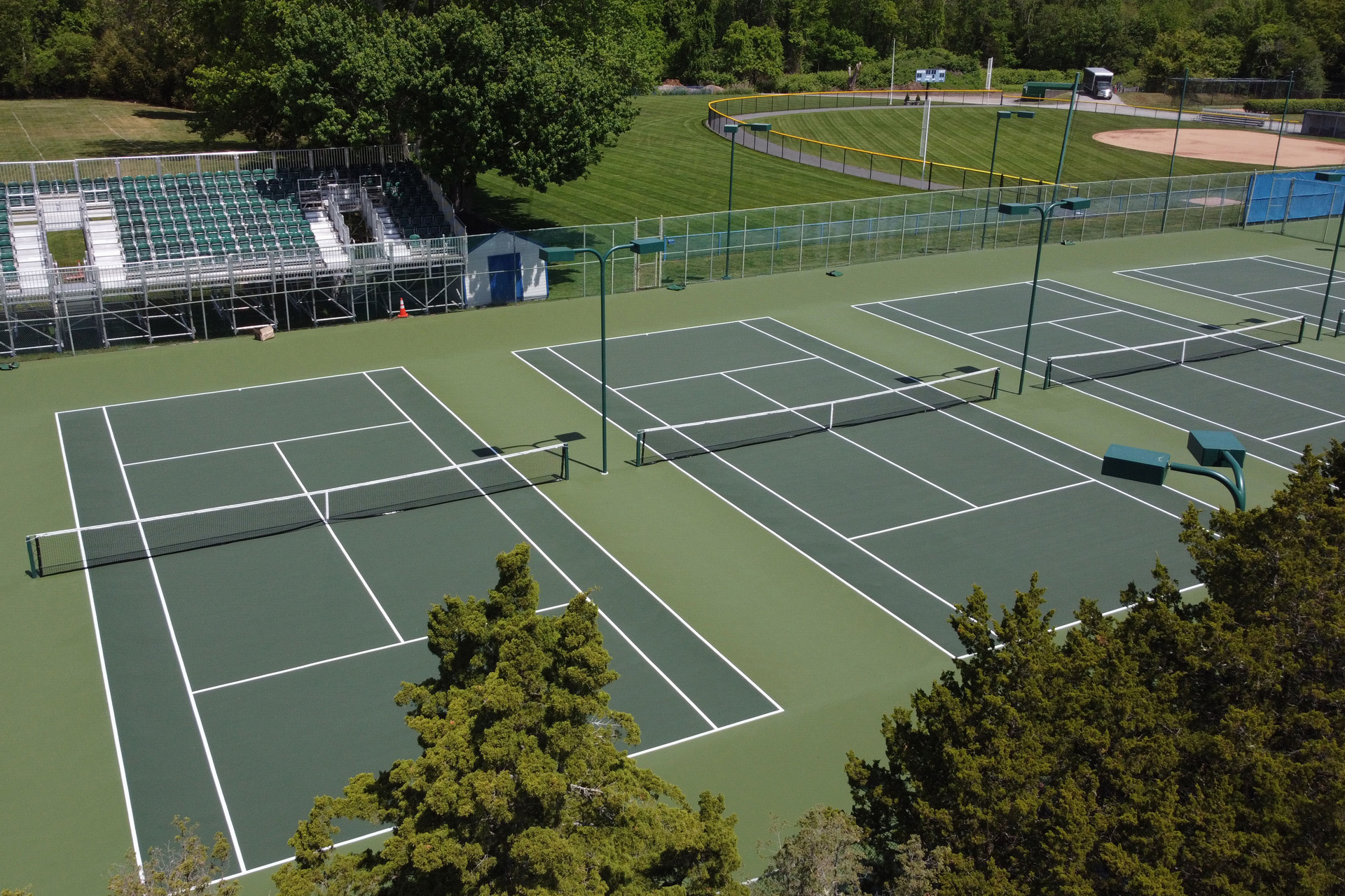 Tennis courts at Wheaton College