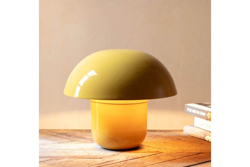 Yellow Mushroom Lamp