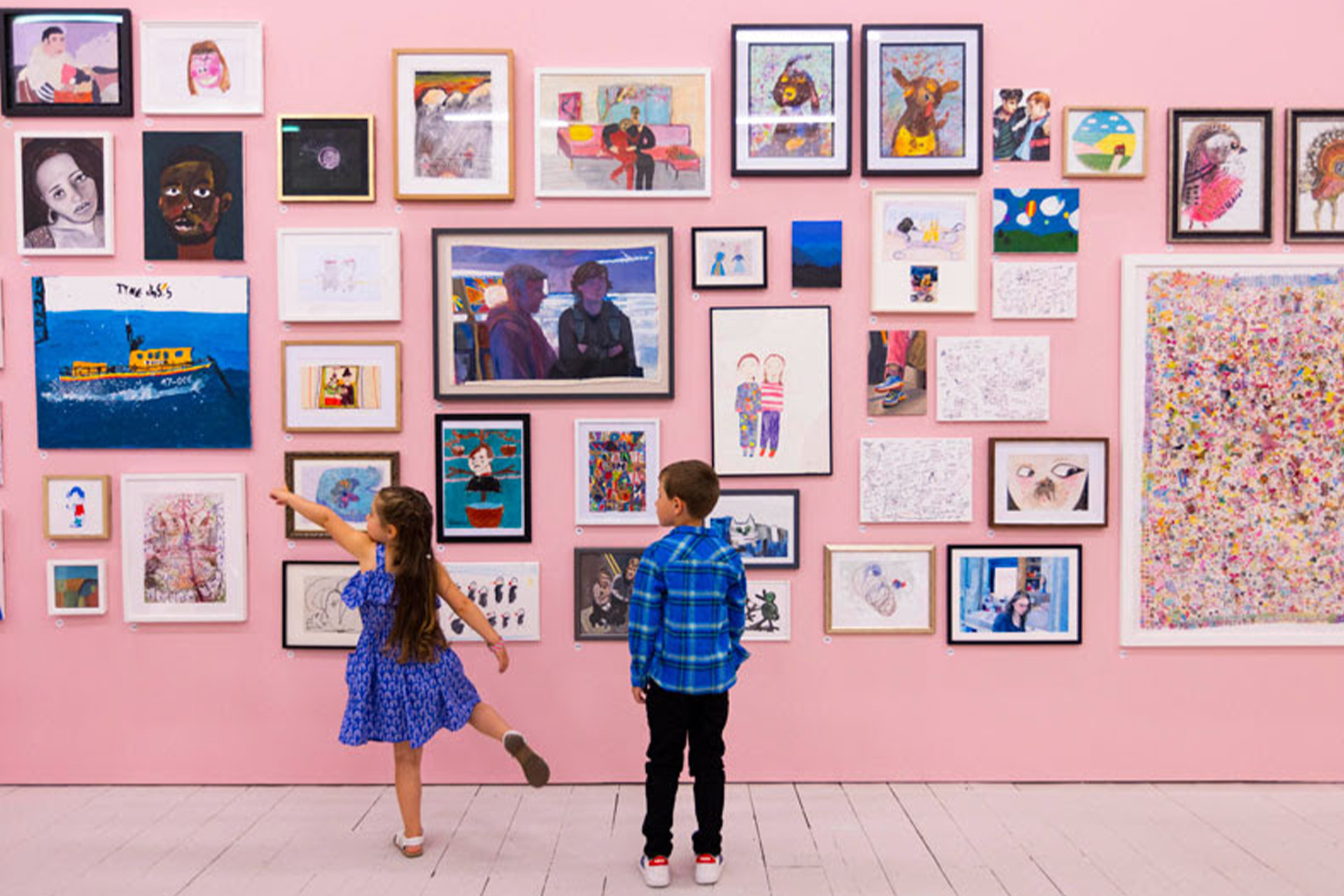 Gallery view of the Young Artists’ Summer Show 2023 at the Royal Academy of Arts, London
