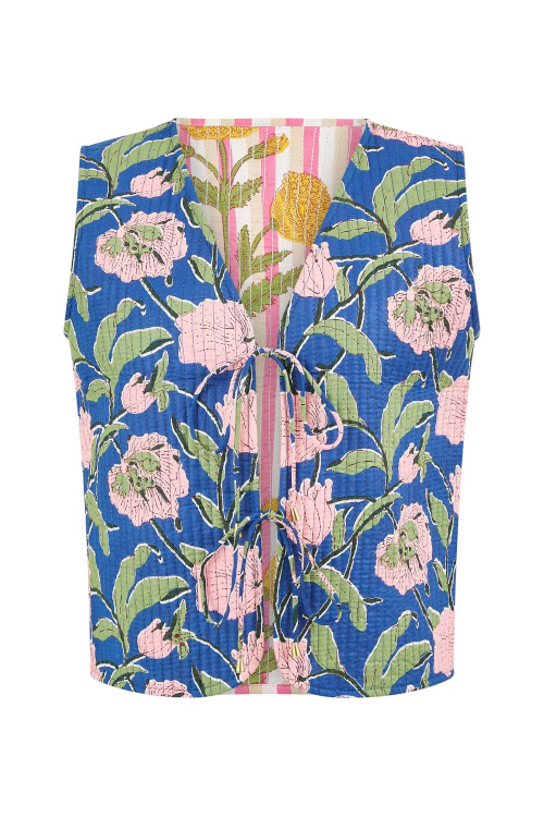 Floral gilet