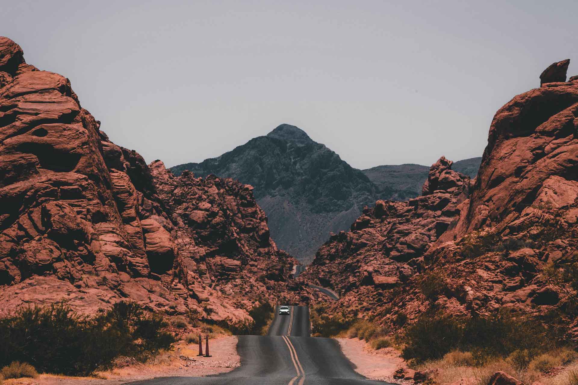 scenic road through the mountains