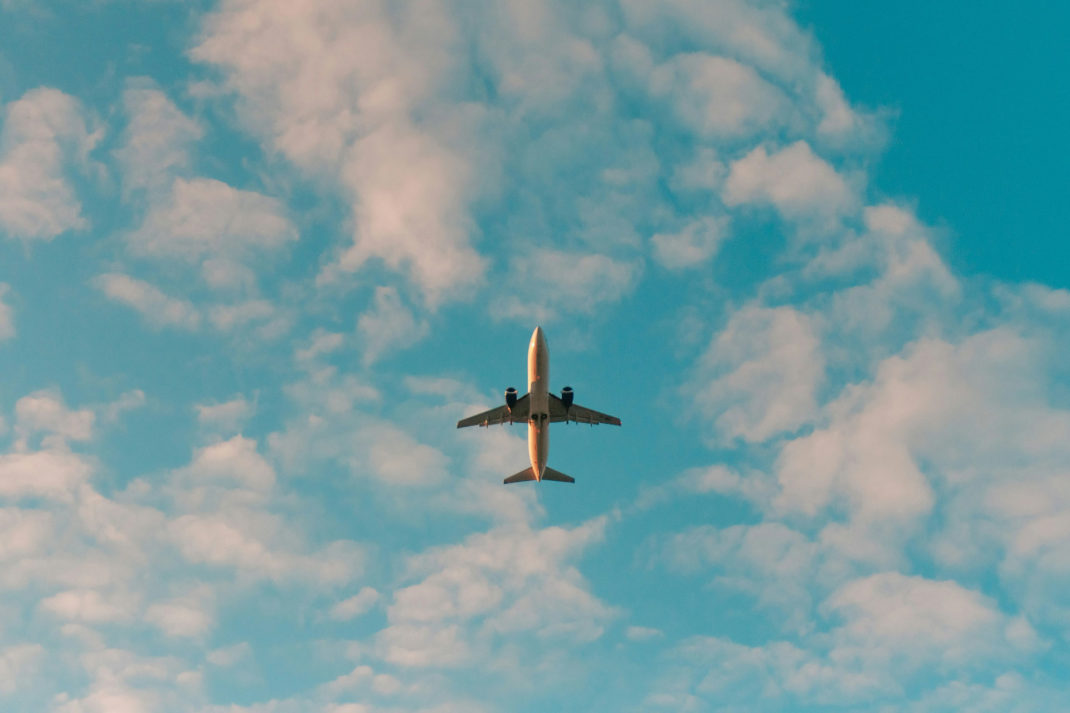 Plane in the sky
