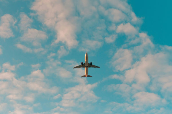 Plane in the sky