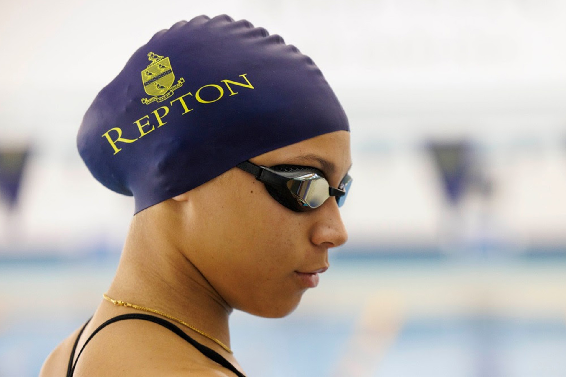 Repton School swimmer Eva Okaro