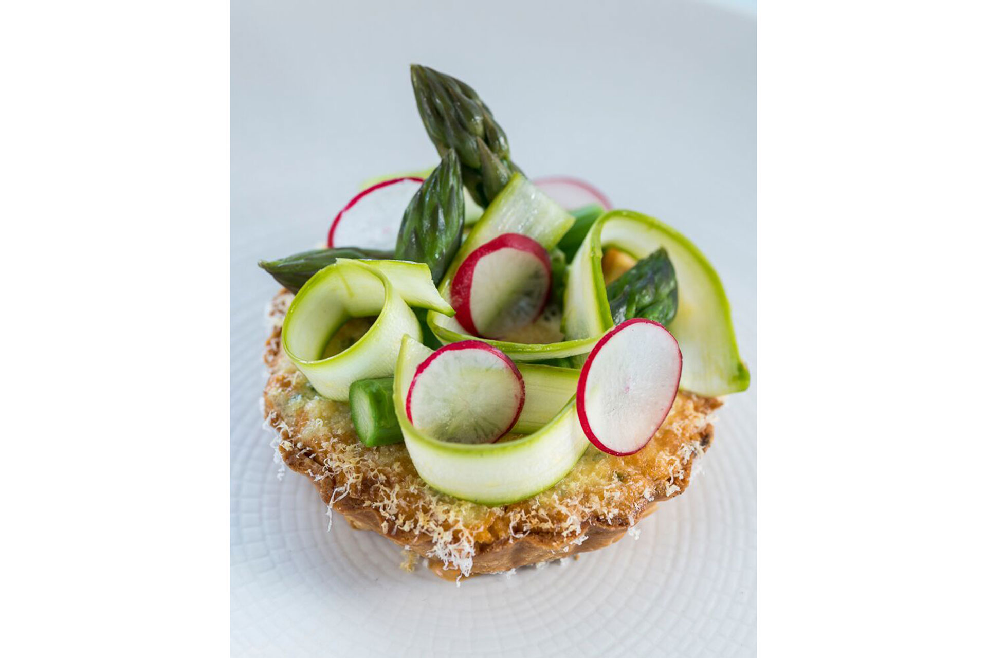 The Unruly Pig's asparagus tart