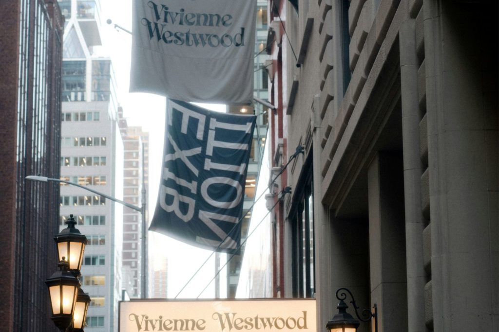 Vivienne Westwood signs in NYC