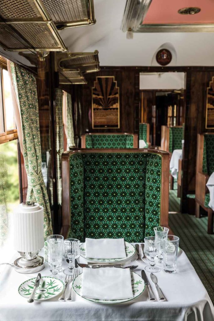 British Pullman Main carriage designed by Wes Anderson