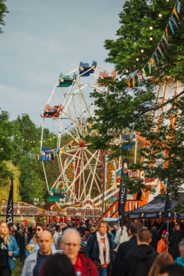 A ferris wheel at Pub in the Park