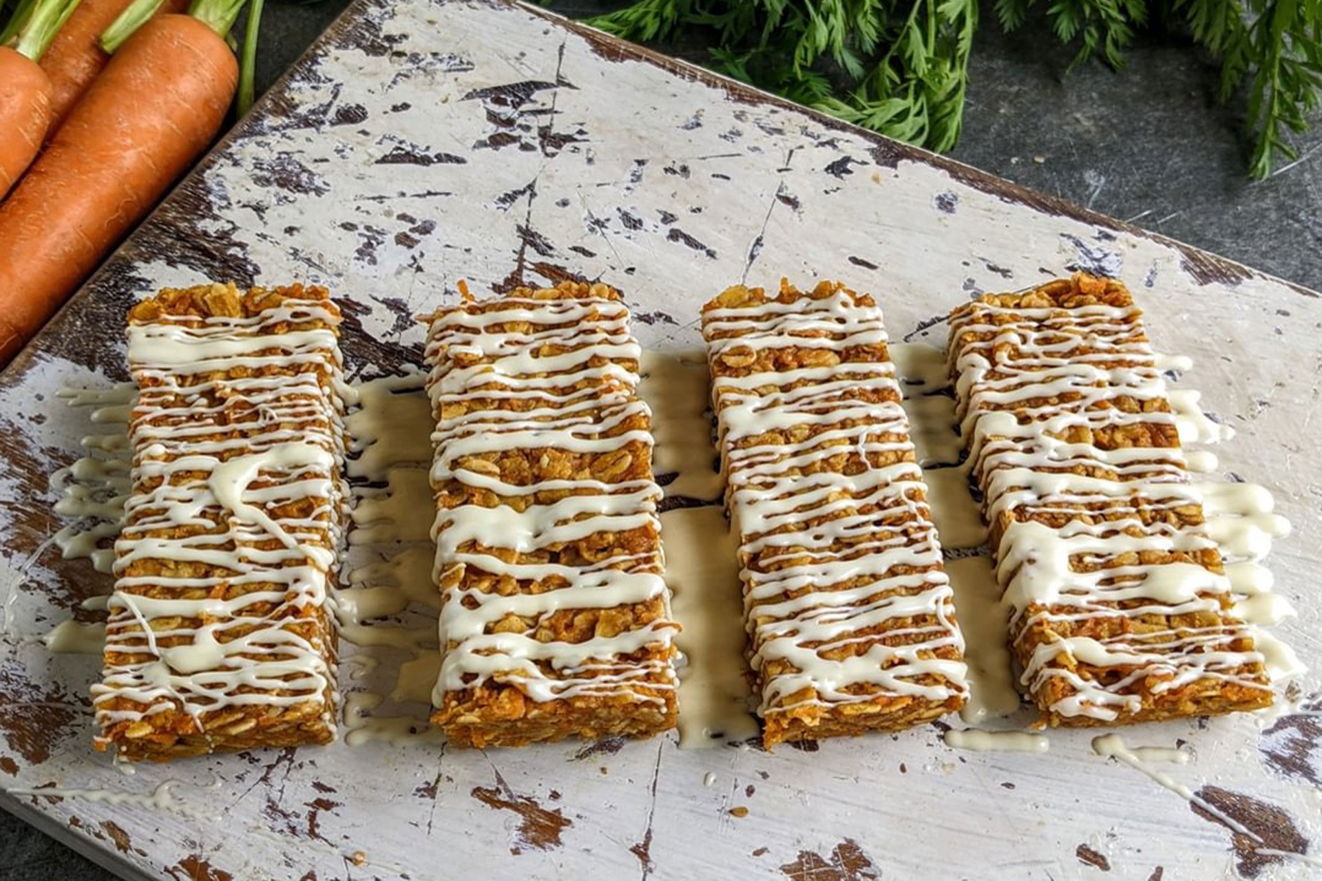 Carrot and oat bars