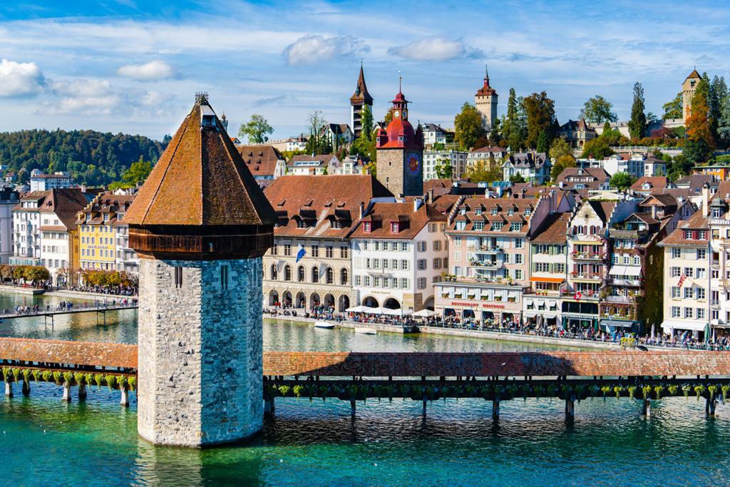 Chapel Bridge & Water Tower, Luzern