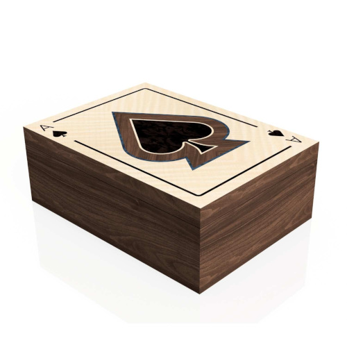 Ace of clubs trinket box