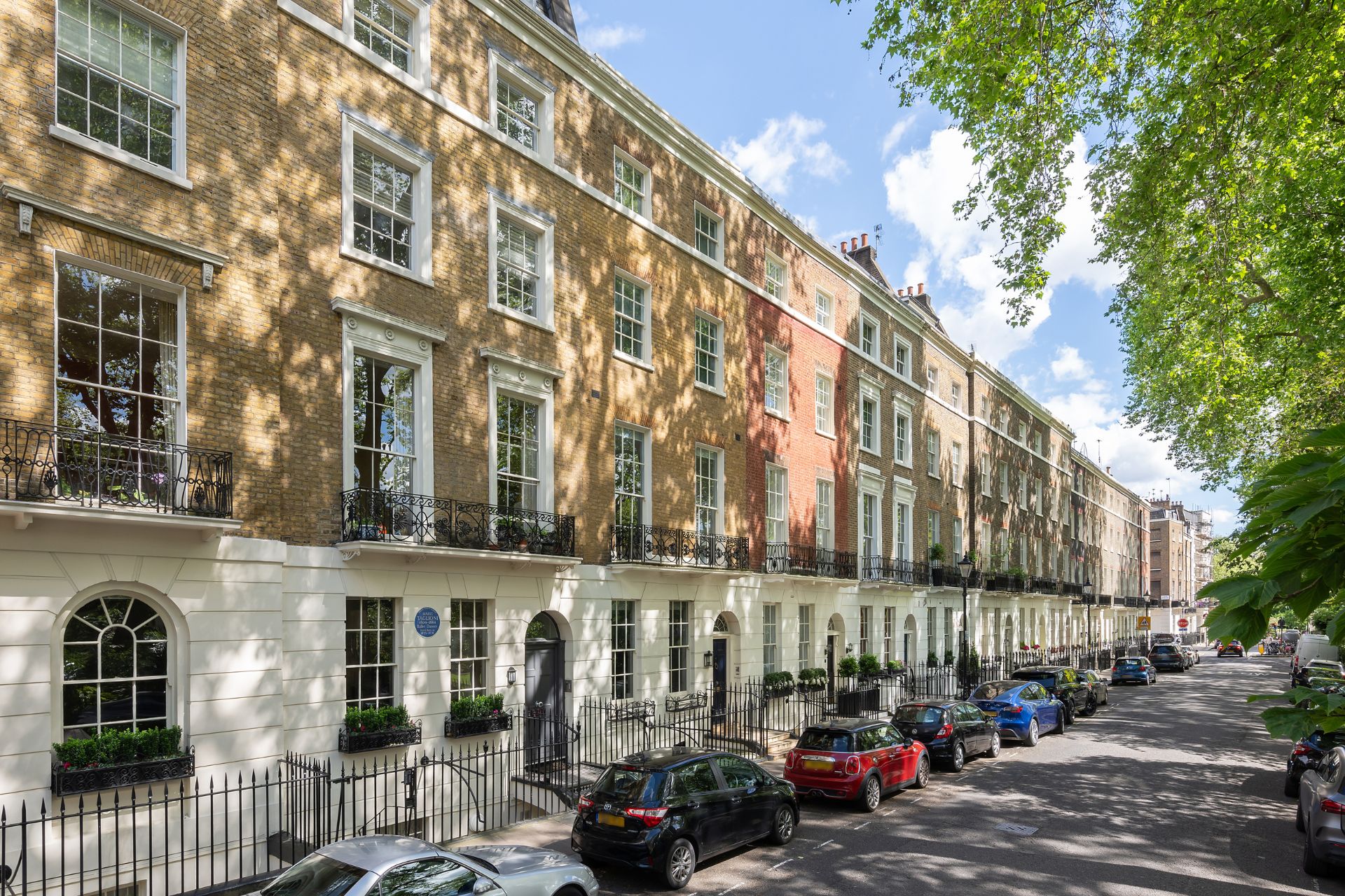 Terraced houses in Connaught Square, London