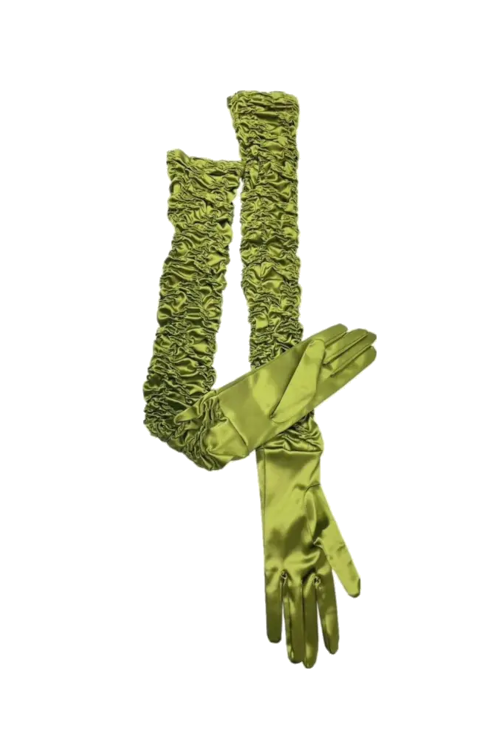 Green gloves