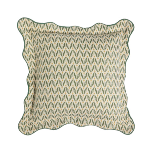 Green pattern cushion
