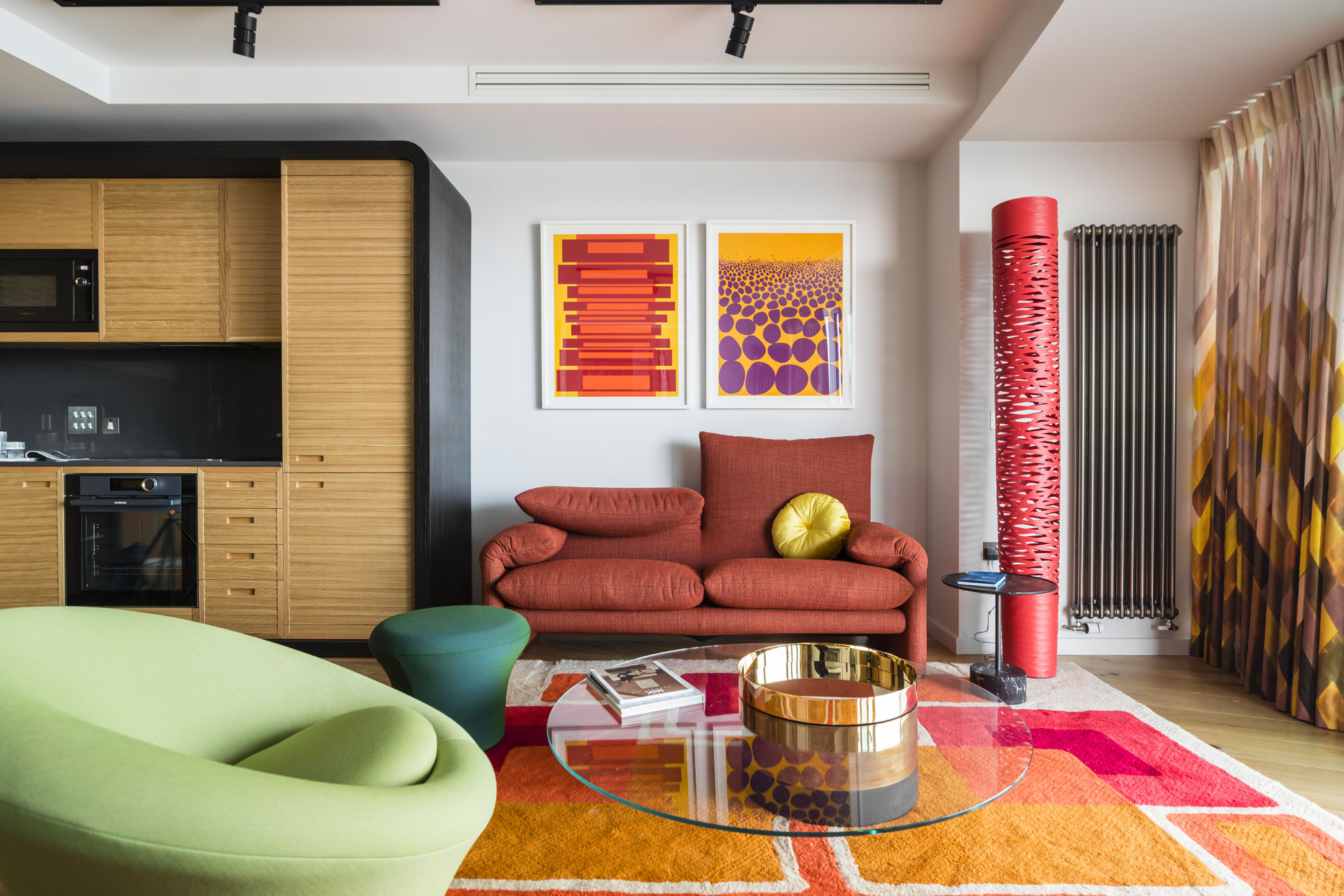 How Rabih Hage Designed A Spritzy, Retro-Inspired Canary Wharf Flat