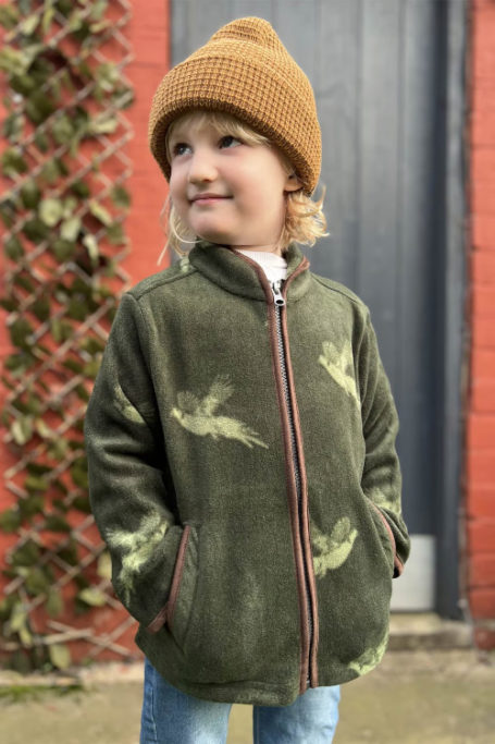 Boy in hat and fleece