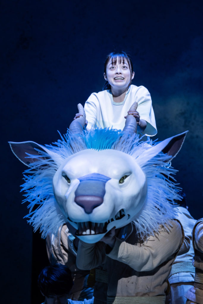 Kanna Hashimoto as Chihiro in Spirited Away at London Coliseum