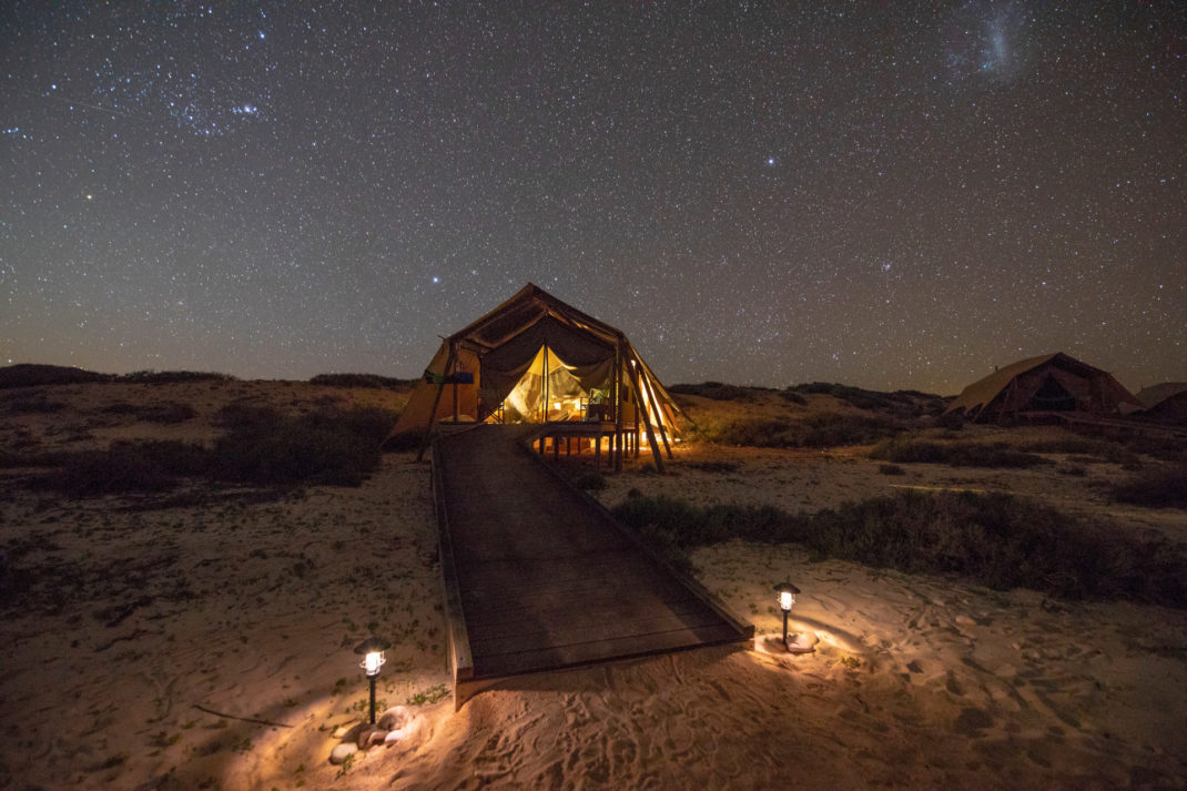 Tent under the stars