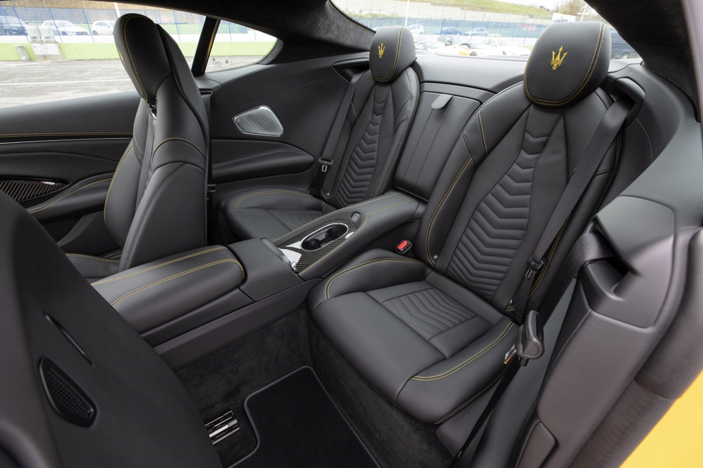 The interior of the car