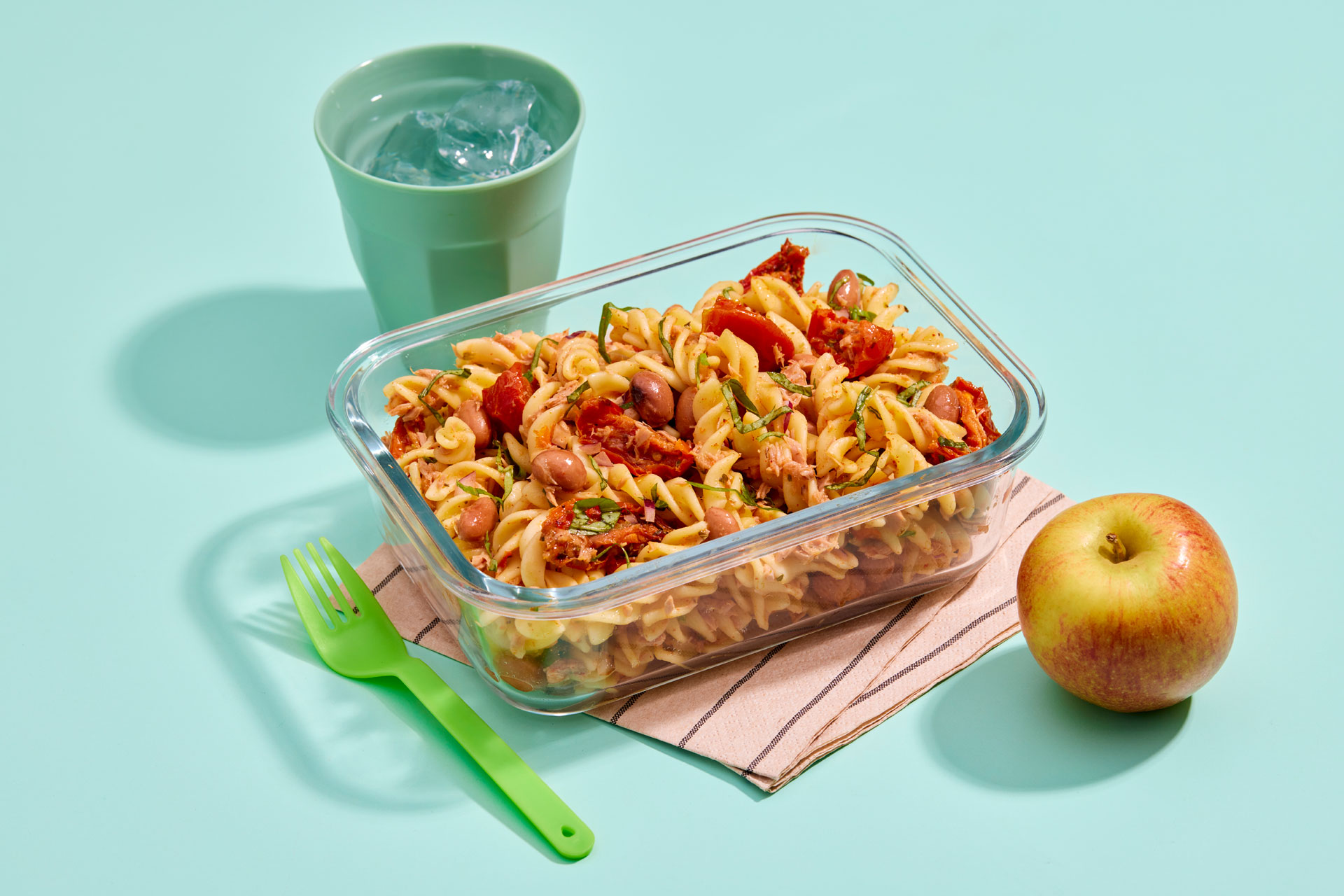 Spiced tuna pasta salad