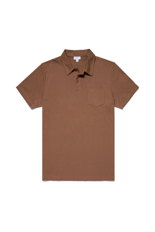 Brown polo shirt