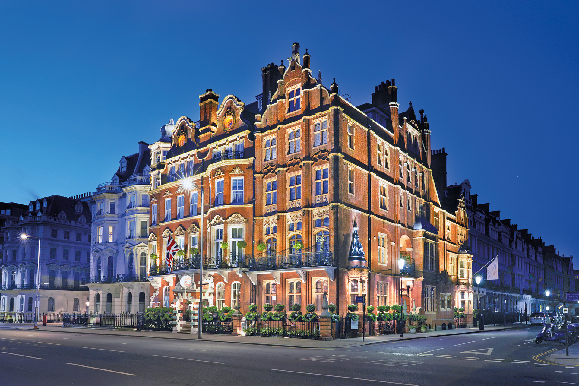 Exterior of The Milestone Hotel in Kensington, London